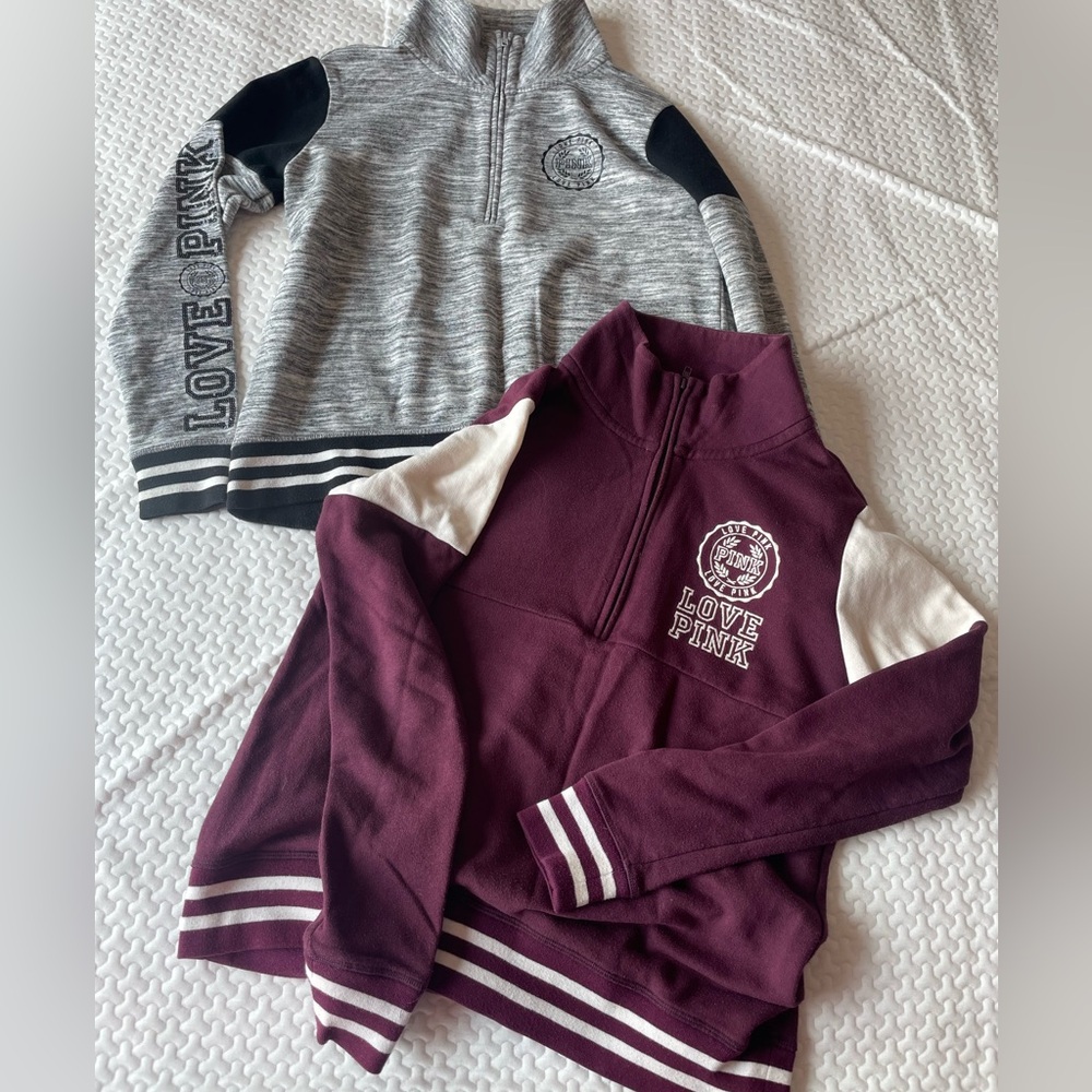 Victoria’s Secret PINK quarter zip sweater top